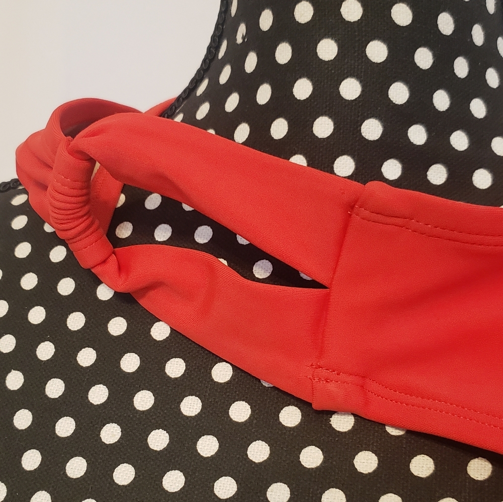 Kona Sol Red Bathing Suit Bottom - Picture 7 of 11